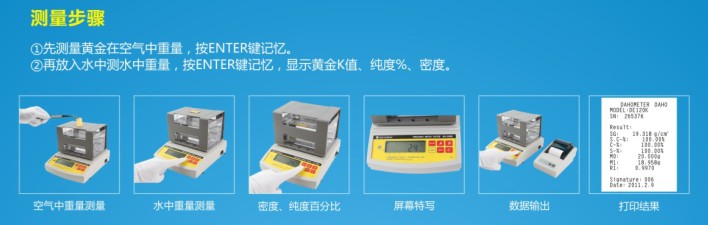 貴金屬純度檢測儀DH-300K測試步驟